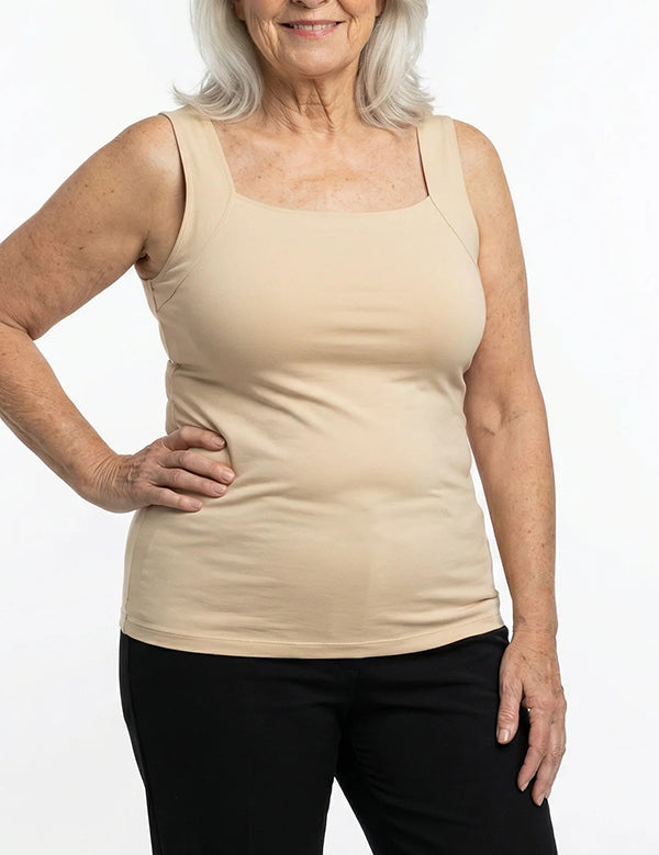 The Freedom Tank Top (Built-in Padding, No Bra Needed)