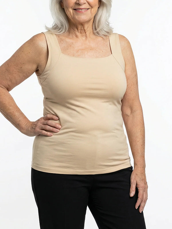 The Freedom Tank Top (Built-in Padding, No Bra Needed)