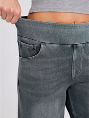 High Waisted Stretchy Denim Pants
