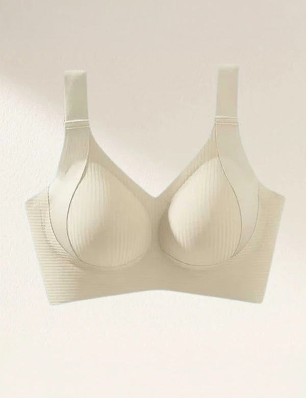 Comfortable Ribbed Wire-Free Support Bra