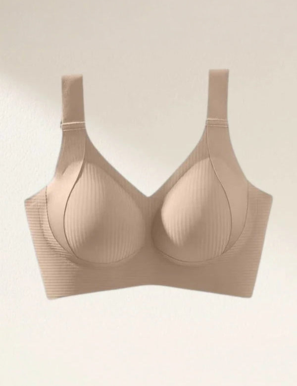 Comfortable Ribbed Wire-Free Support Bra
