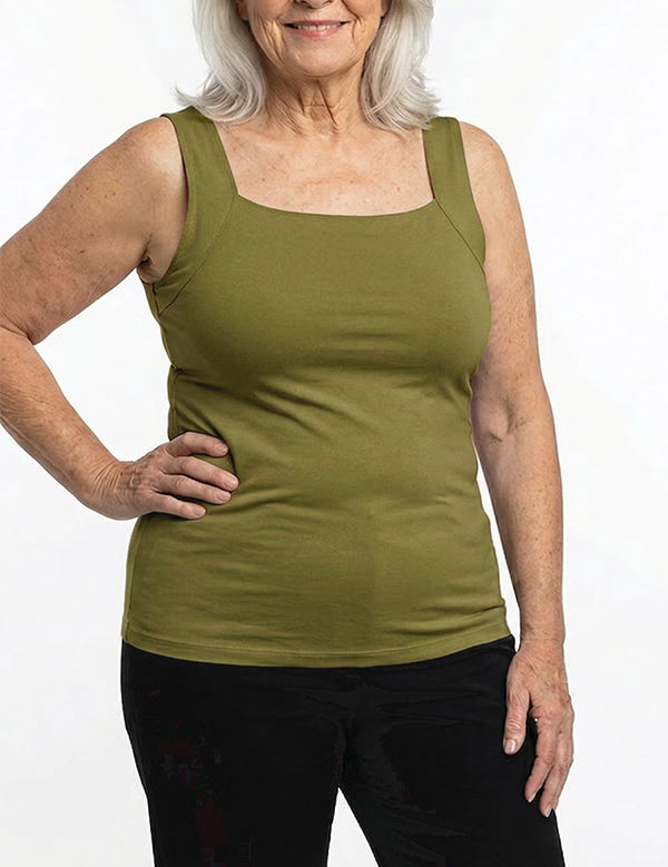 The Freedom Tank Top (Built-in Padding, No Bra Needed)