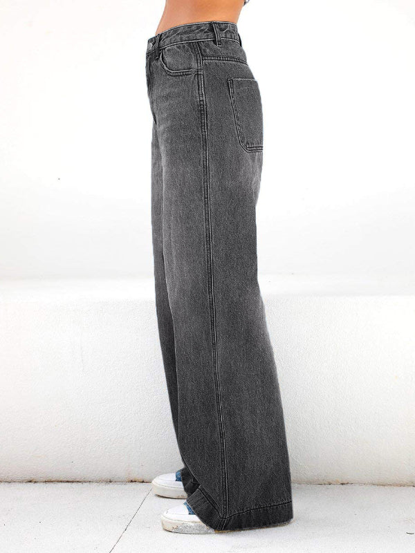 Comfort-Flex Wide Leg Jeans