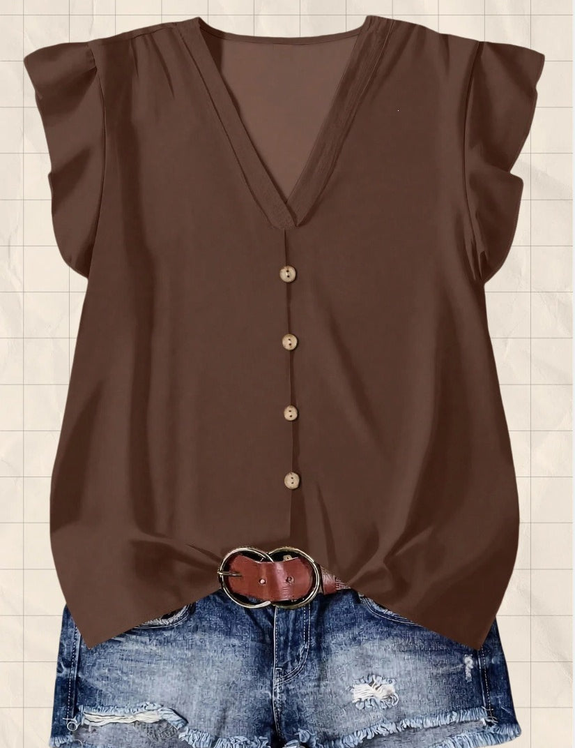 Short-sleeved Loose Casual Top