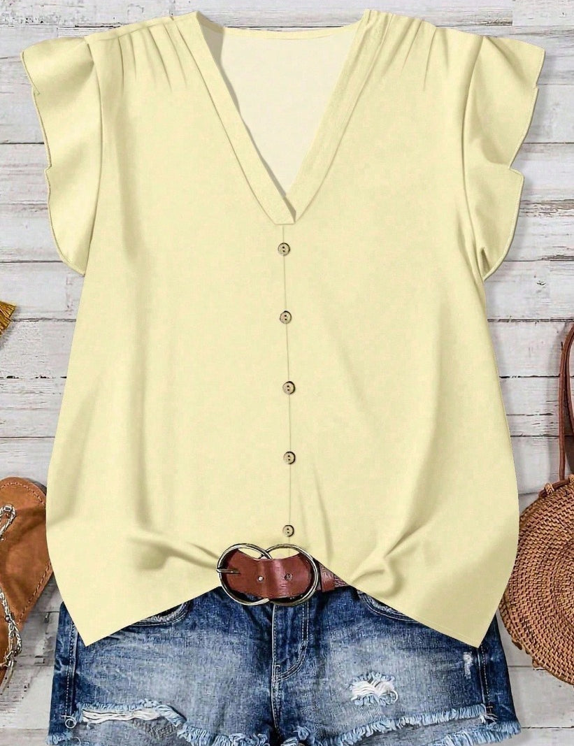 Short-sleeved Loose Casual Top