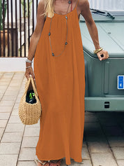 Women's Summer Backless Cami Lounge Dress