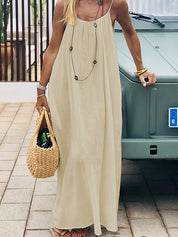 Women's Summer Backless Cami Lounge Dress
