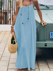 Women's Summer Backless Cami Lounge Dress
