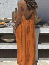 Women's Summer Backless Cami Lounge Dress