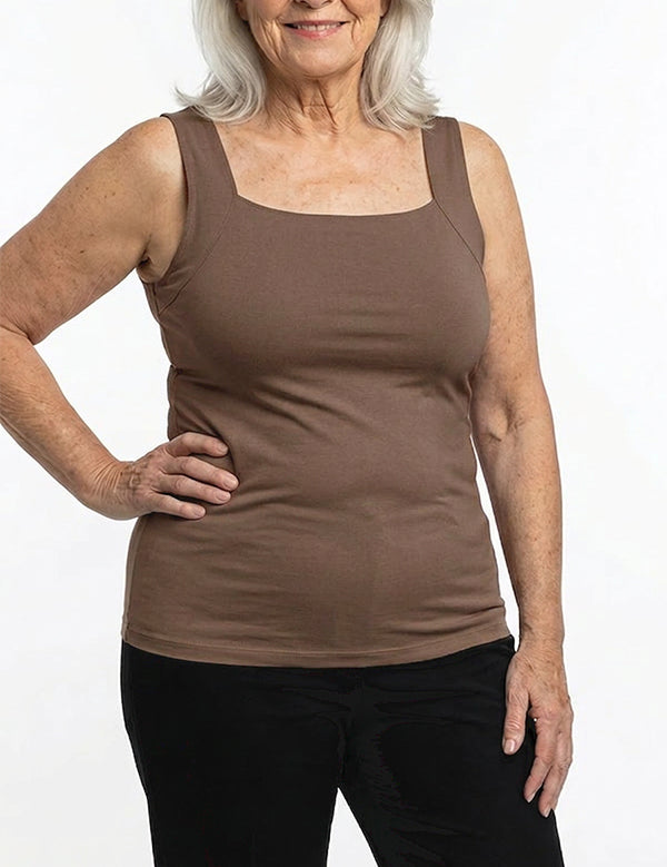 The Freedom Tank Top (Built-in Padding, No Bra Needed)