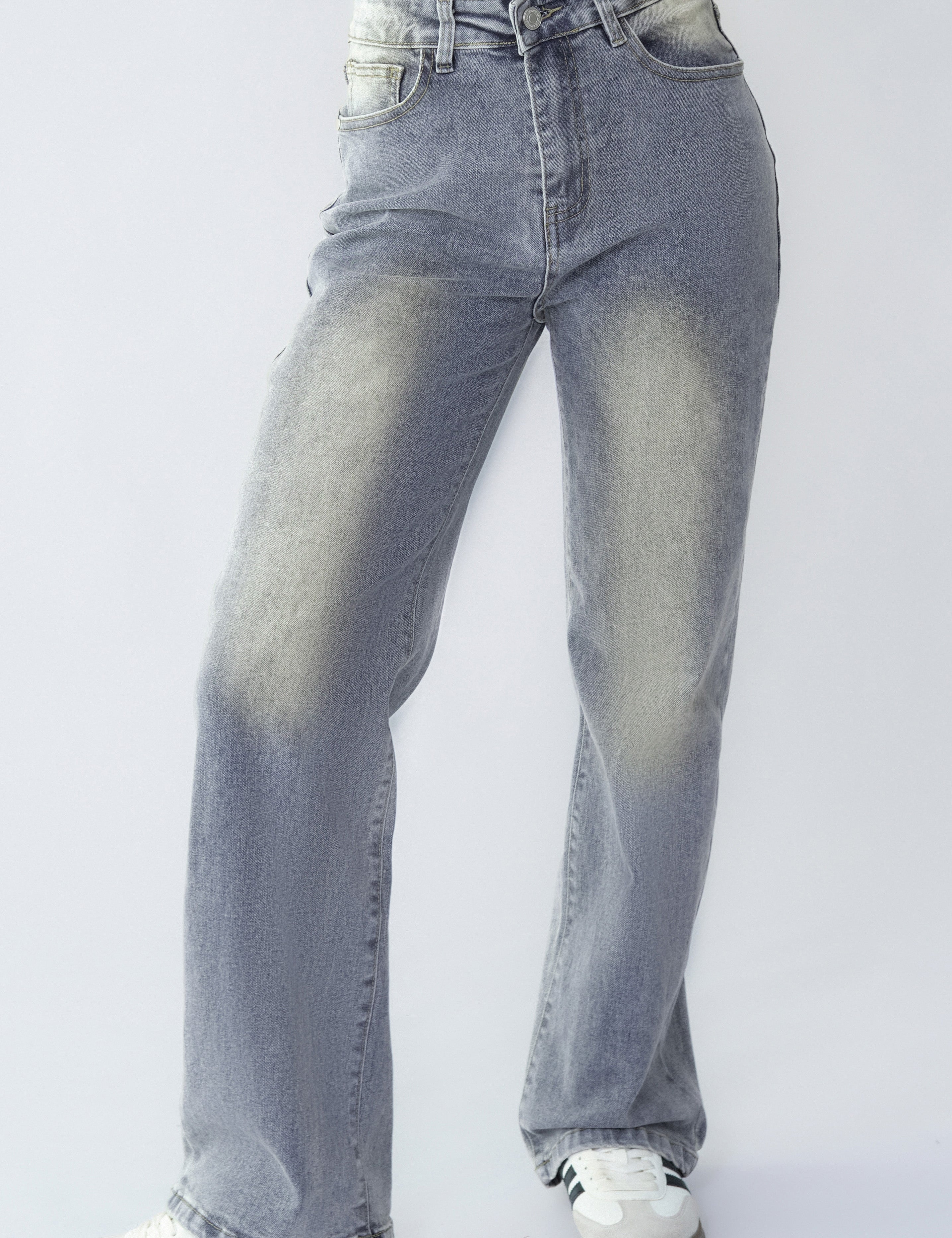 Comfort-Flex Wide Leg Denim Jeans